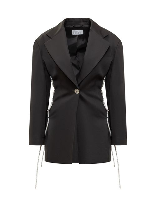 Rhinestone-Embellished Blazer