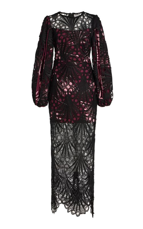 Monife Openwork Cotton Maxi Dress