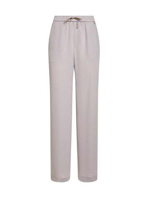 Matte Double Cady Trousers — Beige