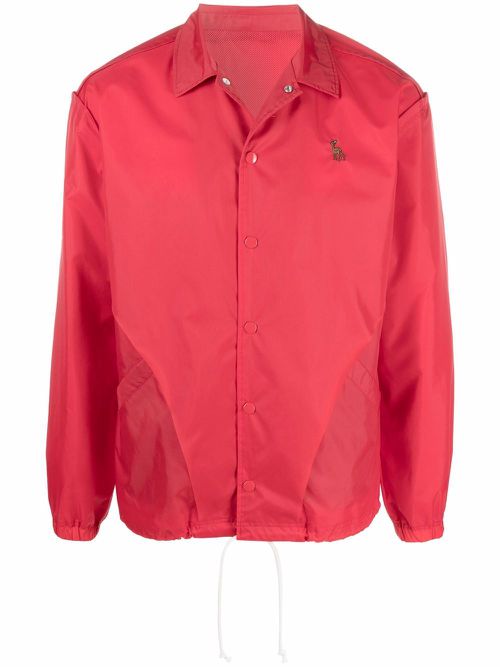Zerstören-print lightweight jacket - Red