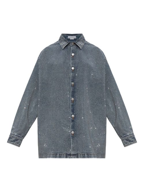 Stella McCartney rhinestone-embellished shirt - Silver