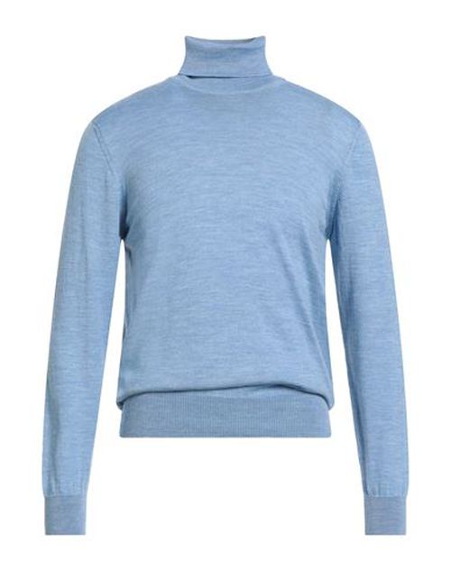 Man Turtleneck Sky blue Size 44 Merino Wool