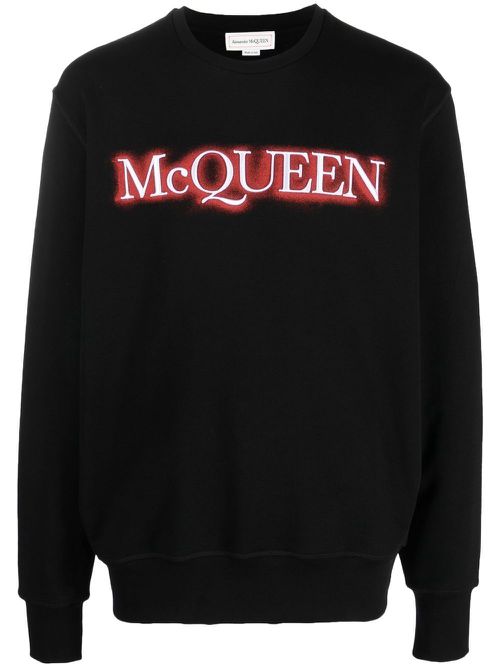 Logo-print sweatshirt - Black