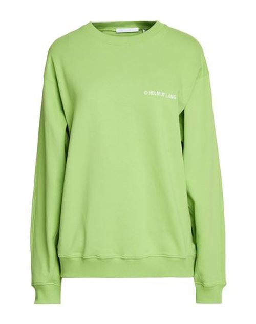 Woman Sweatshirt Light green Size M Cotton, Elastane