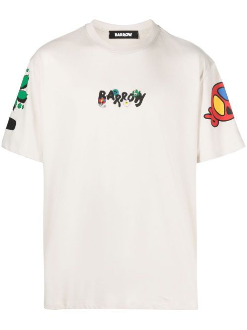 Logo-print cotton T-shirt - Neutrals