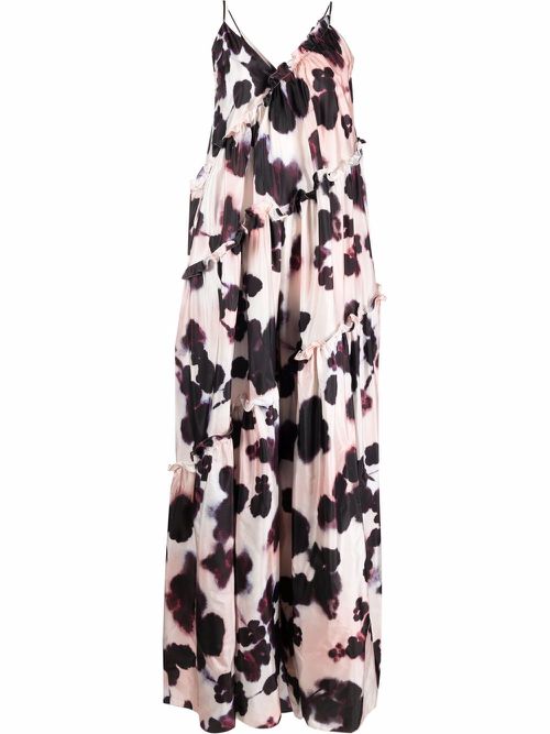 Ruffle-detail jumpsuit - Pink