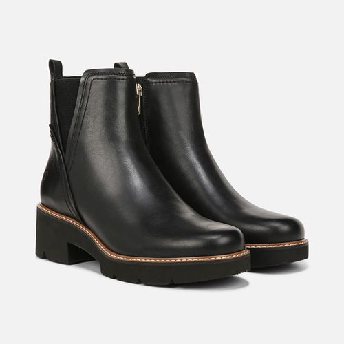 Darry Bootie Boots, Black Leather