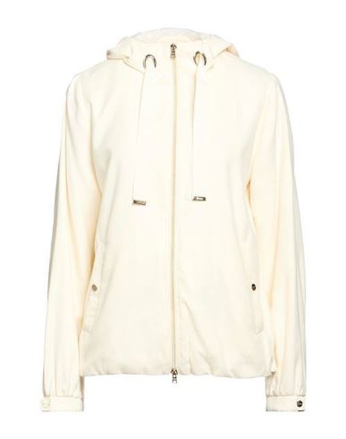 Woman Jacket Cream Size 4 Cotton, Cashmere, Silk