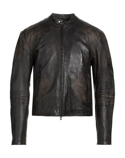 Man Jacket Black Size 36 Sheepskin