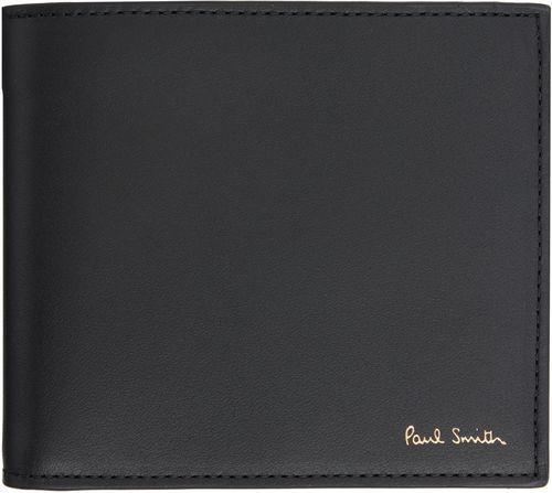 Black 'Signature Stripe' Interior Billfold & Coin Wallet