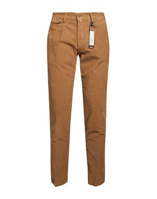 Man Pants Camel Size 38 Cotton, Elastane