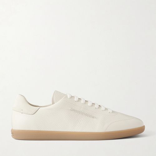 Zegna 232 Full-Grain Leather Sneakers - Men - White