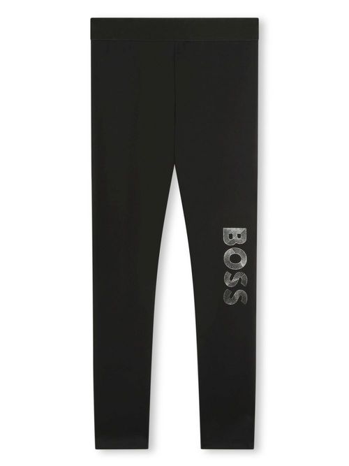 Logo-print leggings - Black
