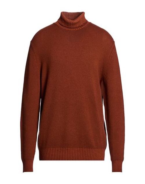 Man Turtleneck Brick Size 44 Virgin Wool