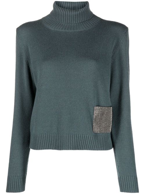 Roll-neck cashmere jumper - Grey