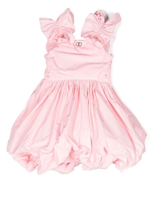 Puff-skirt sleeveless dress - Pink