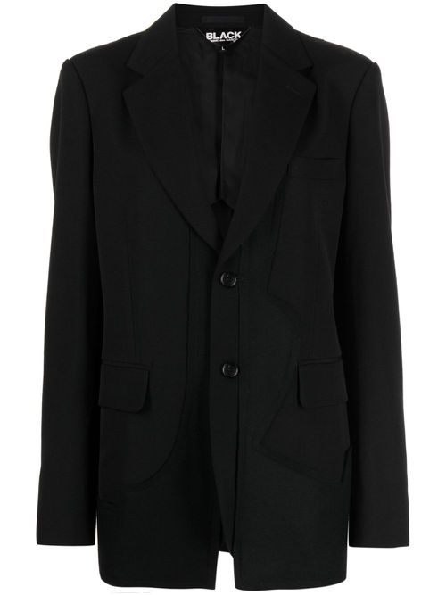 Single-breasted wool blazer