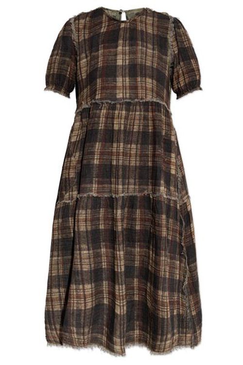 R13 Reversible Shredded Relaxed Midi Dress