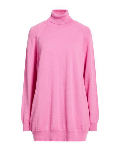 Woman Turtleneck Mauve Size M Cashmere