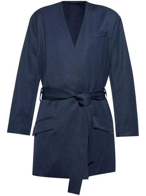Belted jacket - Blue