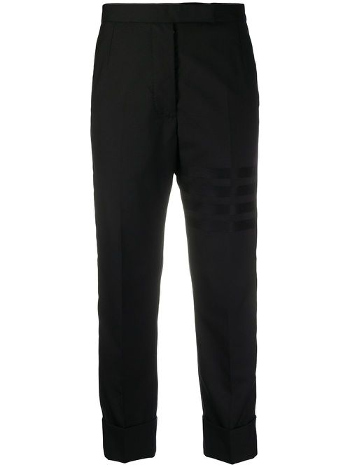 Tailored cropped trousers - Black
