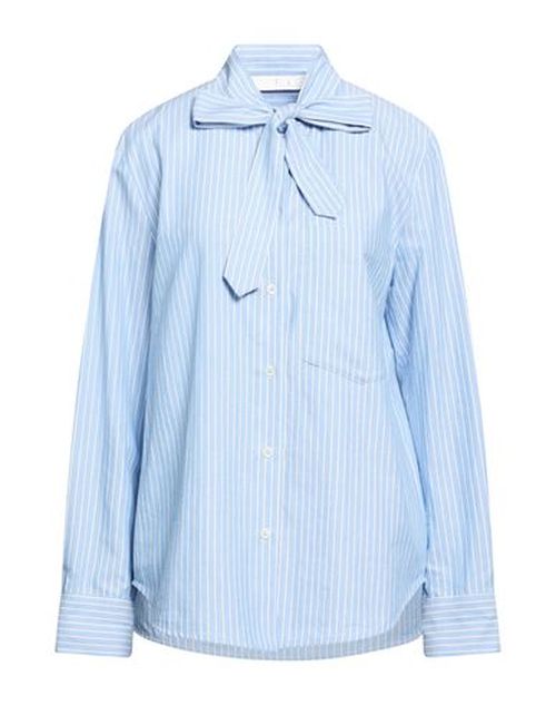 Woman Shirt Light blue Size 8 Cotton
