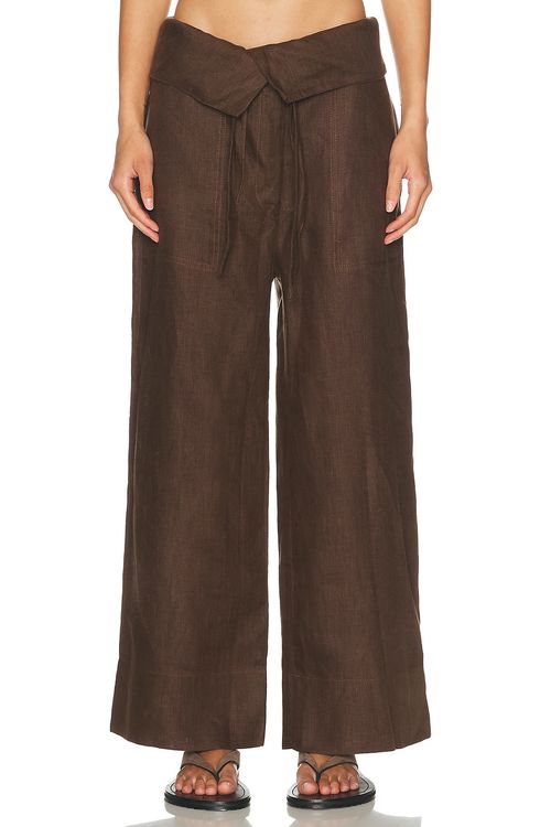 HAIGHT. Grazi Pant in Brauna Brown - Brown. M also in L