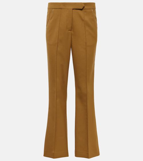 High-rise wide-leg pants