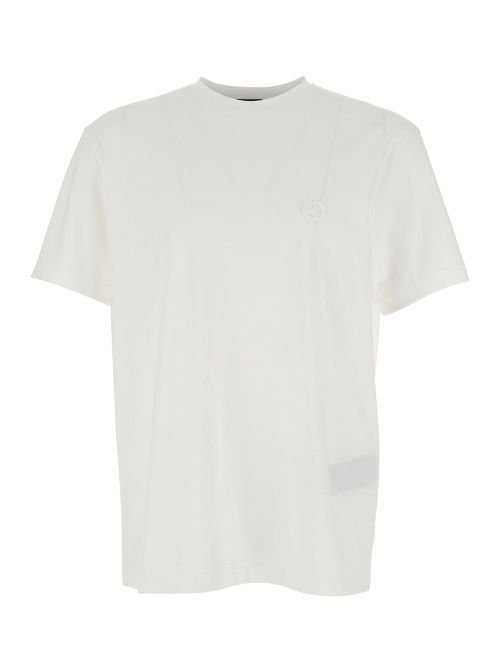 Embroidered Logo T-Shirt — White