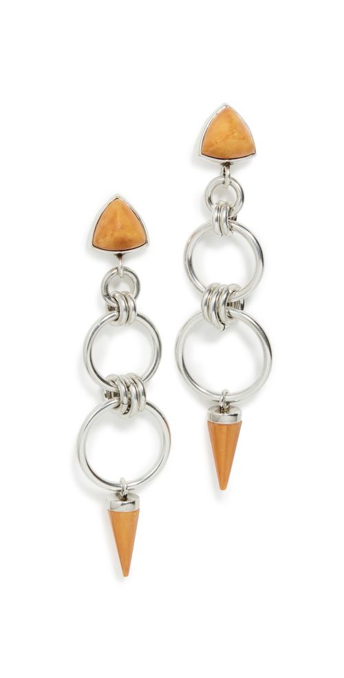 Isabel Marant Long Earrings Natural/Silver One Size