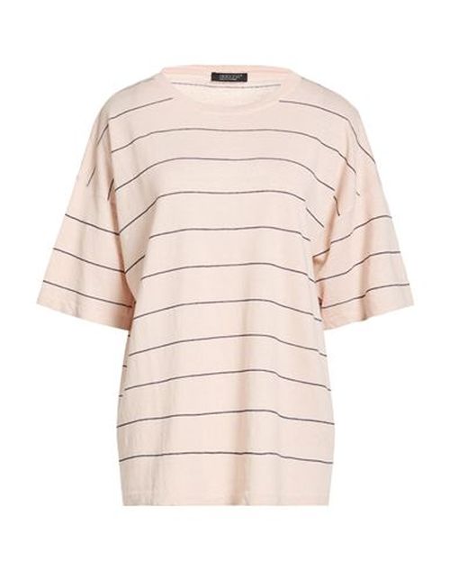 Woman Sweater Sand Size 8 Linen, Cotton