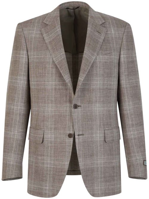 Checked blazer - Neutrals
