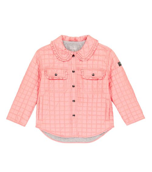 Il Gufo Ruffle-trimmed quilted jacket