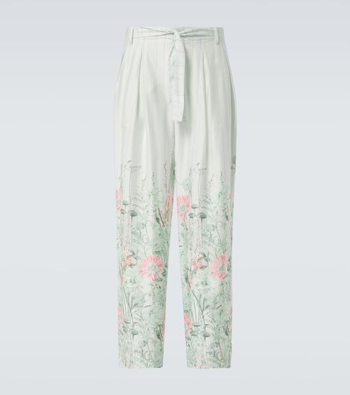 Grant floral wide-leg pants