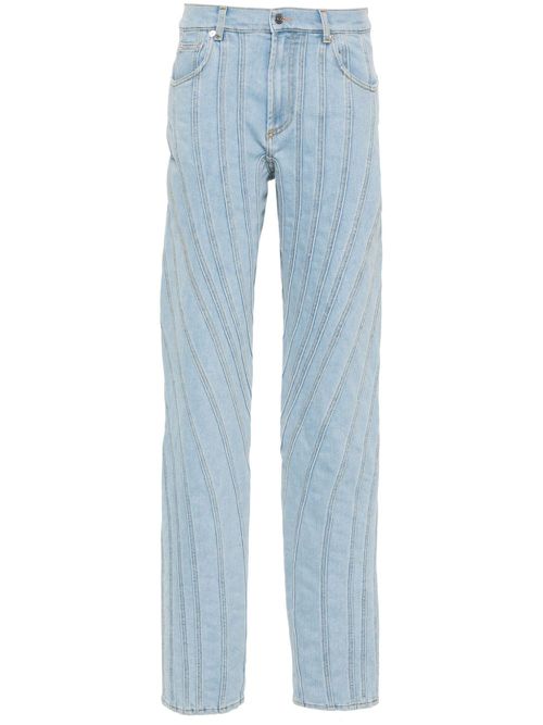 Multi-seam spiral jeans - Blue