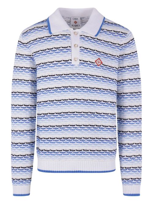 Classic Long Sleeve Cotton Polo for Men