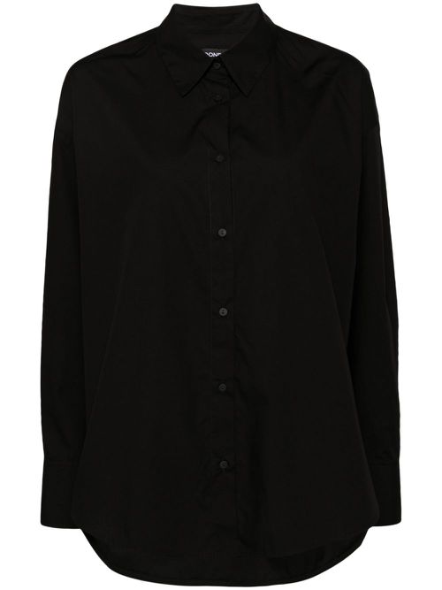 Long-sleeve cotton shirt - Black