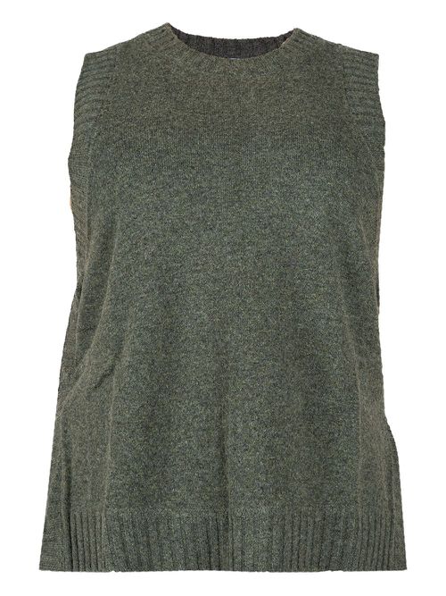 Cashmere vest - Green