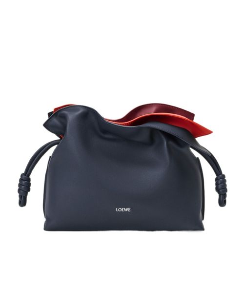 Medium layered Flamenco clutch in nappa calfskin