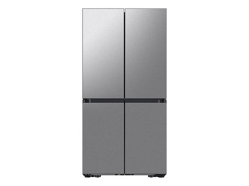 Bespoke Counter Depth 4-Door Flex™ Refrigerator (23 cu. ft.) with Beverage Center ™ in Stainless Steel - (with Customizable Door Panel Colors)