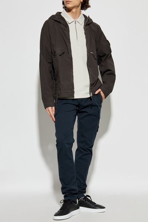 Sweatshirt With Collar `Salouis`, Men's, Grey