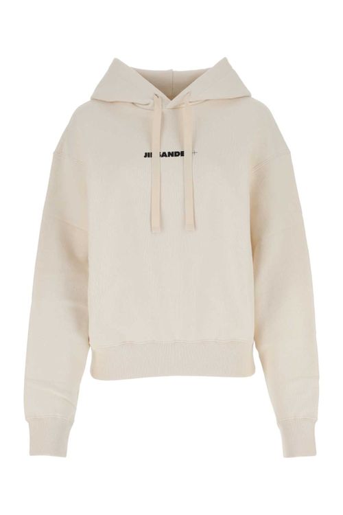 Cotton Oversize Sweatshirt — Beige