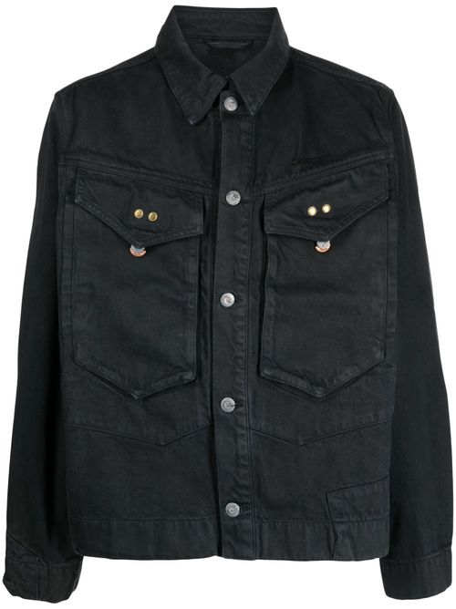 Button-up cotton jacket - Grey