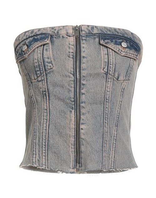Woman Top Blue Size XS Cotton