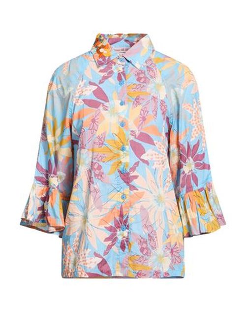 Woman Shirt Light blue Size S Cotton