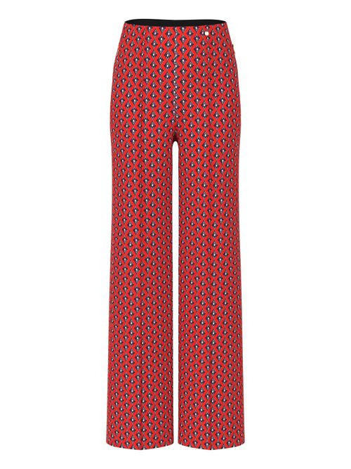 Marc Cain WINDER pull-on trousers with high waist, red, 34 N