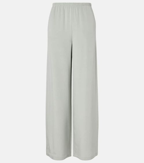 Maga silk-blend satin wide-leg pants