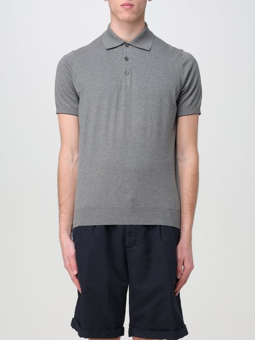 Polo Shirt Men color Grey