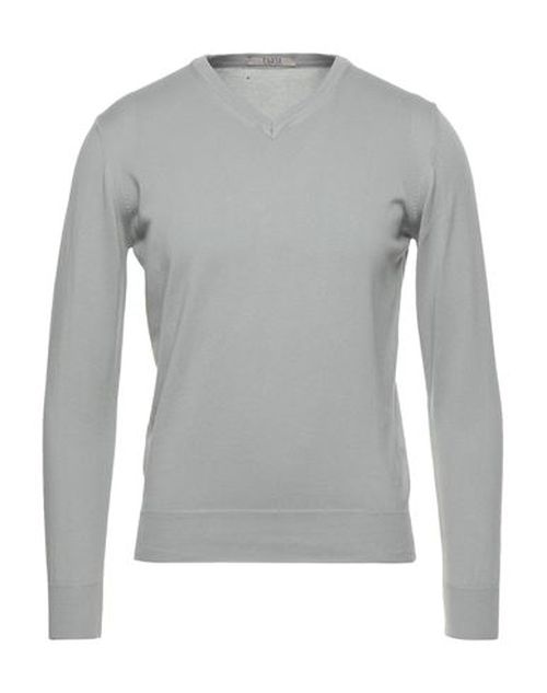 Man Sweater Light grey Size XL Cotton