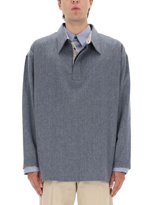 Long-sleeved polo shirt